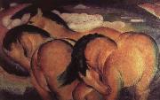 Franz Marc The small yellow horses Spain oil painting artist